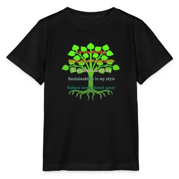 Öko-Krieger in Aktion - Stanley/Stella Kinder T-Shirt MINI CREATOR  - Schwarz - Vorne - Mikhail (115cm)
