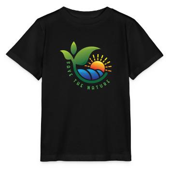 Save the Nature - Stanley/Stella Kinder T-Shirt MINI CREATOR  - Schwarz - Vorne - Mikhail (115cm)