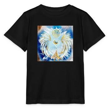 Herzengel Reichtums Bewusstsein - Stanley/Stella Kinder T-Shirt MINI CREATOR  - Schwarz - Vorne - Mikhail (115cm)