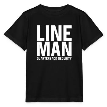 Lineman Quarterback Sicherheit - Stanley/Stella Kinder T-Shirt MINI CREATOR  - Schwarz - Vorne - Mikhail (115cm)