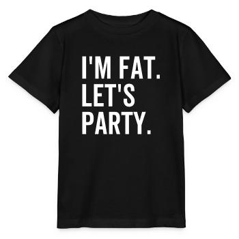 Ich bin fett Let's Party - Stanley/Stella Kinder T-Shirt MINI CREATOR  - Schwarz - Vorne - Mikhail (115cm)