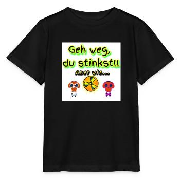 Aber wie... (Du Stinkst!!) - Stanley/Stella Kinder T-Shirt MINI CREATOR  - Schwarz - Vorne - Mikhail (115cm)