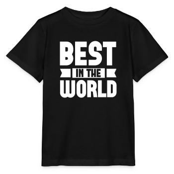 Le meilleur au monde - T-shirt bio MINI CREATOR Stanley/Stella Enfant - noir - Devant - Mikhail (115cm)