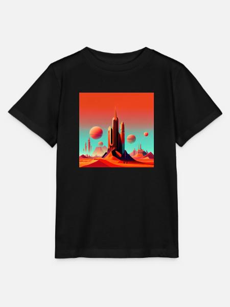 Kolonisation des Mars - Stanley/Stella Kinder T-Shirt MINI CREATOR  - Schwarz