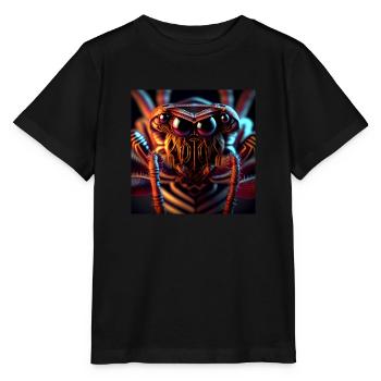 Monstres effrayants d’insectes de l’espace - T-shirt bio MINI CREATOR Stanley/Stella Enfant - noir - Devant - Mikhail (115cm)