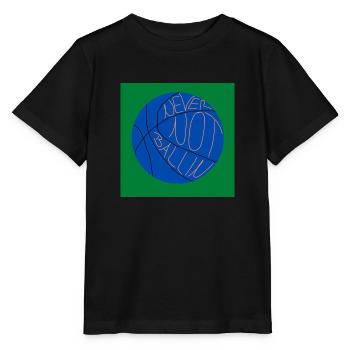 Ne jouez jamais au basketball (vert, bleu) - T-shirt bio MINI CREATOR Stanley/Stella Enfant - noir - Devant - Mikhail (115cm)