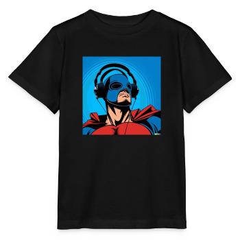 SUPER-HÉROS - T-shirt bio MINI CREATOR Stanley/Stella Enfant - noir - Devant - Mikhail (115cm)