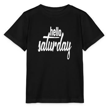 bonjour samedi - T-shirt bio MINI CREATOR Stanley/Stella Enfant - noir - Devant - Mikhail (115cm)