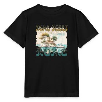 Home sweet Home - ma maison, mon bateau, mon île - T-shirt bio MINI CREATOR Stanley/Stella Enfant - noir - Devant - Mikhail (115cm)