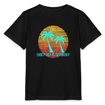 Chaque jour est le samedi - T-shirt bio MINI CREATOR Stanley/Stella Enfant - noir - Devant - Mikhail (115cm)