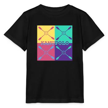 Kanupolo - stylisch und sportlich - Stanley/Stella Kinder T-Shirt MINI CREATOR  - Schwarz - Vorne - Mikhail (115cm)