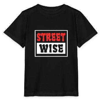 Street Wise WEISS - Stanley/Stella Kinder T-Shirt MINI CREATOR  - Schwarz - Vorne - Mikhail (115cm)