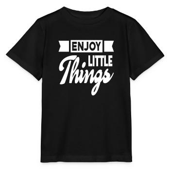Enjoy Little Things - Stanley/Stella Kinder T-Shirt MINI CREATOR  - Schwarz - Vorne - Mikhail (115cm)