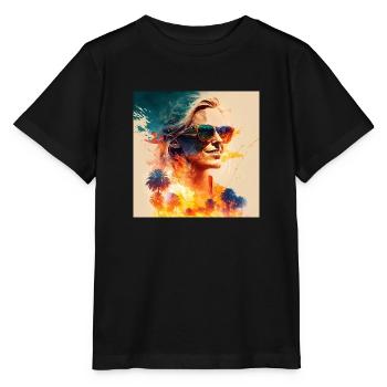 Eine Frau in der Sonne - Stanley/Stella Kinder T-Shirt MINI CREATOR  - Schwarz - Vorne - Mikhail (115cm)