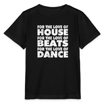 Pour l’amour Grunge blanc - T-shirt bio MINI CREATOR Stanley/Stella Enfant - noir - Devant - Mikhail (115cm)
