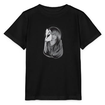 Art geisha japonais - T-shirt bio MINI CREATOR Stanley/Stella Enfant - noir - Devant - Mikhail (115cm)