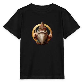 Dilu le lutin - T-shirt bio MINI CREATOR Stanley/Stella Enfant - noir - Devant - Mikhail (115cm)