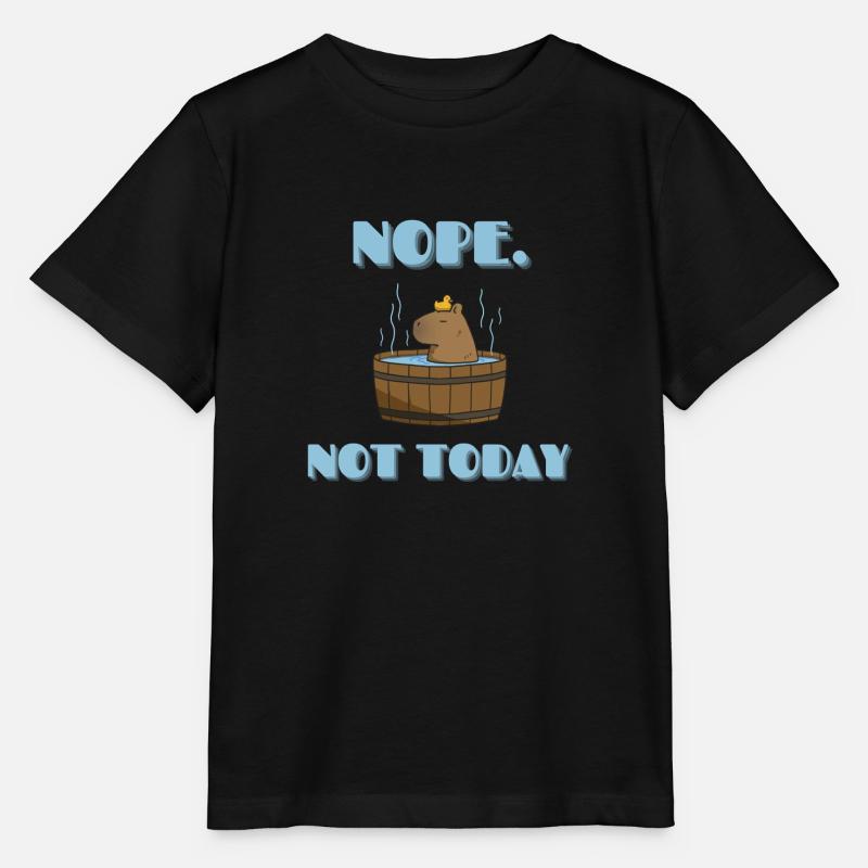 CAPYBARA non oggi - Maglietta per bambini MINI CREATOR di Stanley/Stella - nero