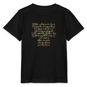 mothers day - Stanley/Stella MINI CREATOR Kids’ T-Shirt - black - Front - Mikhail (115cm)
