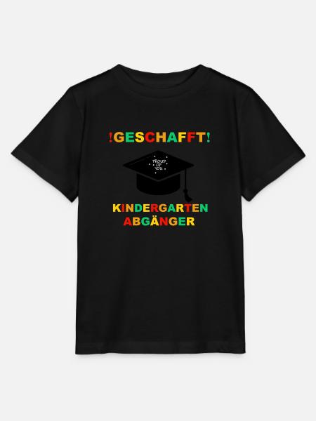 Kindergarten Absolvent Geschafft Einschulung - Stanley/Stella Kinder T-Shirt MINI CREATOR - Schwarz