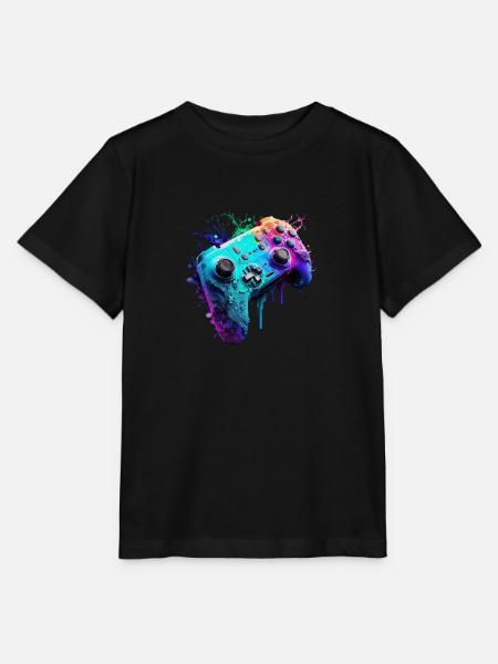 Neon Gaming Controller / Kontroller - Stanley/Stella Kinder T-Shirt MINI CREATOR - Schwarz