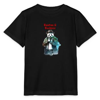 Bamboo und Business - Stanley/Stella Kinder T-Shirt MINI CREATOR  - Schwarz - Vorne - Mikhail (115cm)