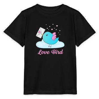 Love Bird - Stanley/Stella Kinder T-Shirt MINI CREATOR  - Schwarz - Vorne - Mikhail (115cm)