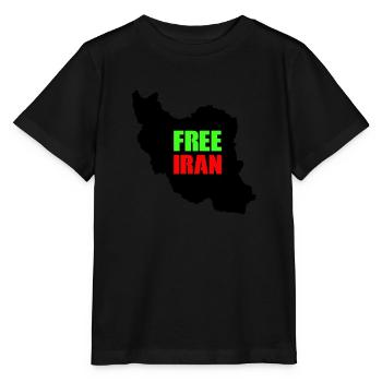 iran free - Stanley/Stella Kinder T-Shirt MINI CREATOR  - Schwarz - Vorne - Mikhail (115cm)