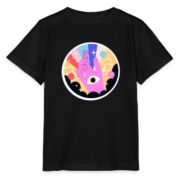 HANDS EYES - Stanley/Stella MINI CREATOR Kids’ T-Shirt - black - Front - Mikhail (115cm)