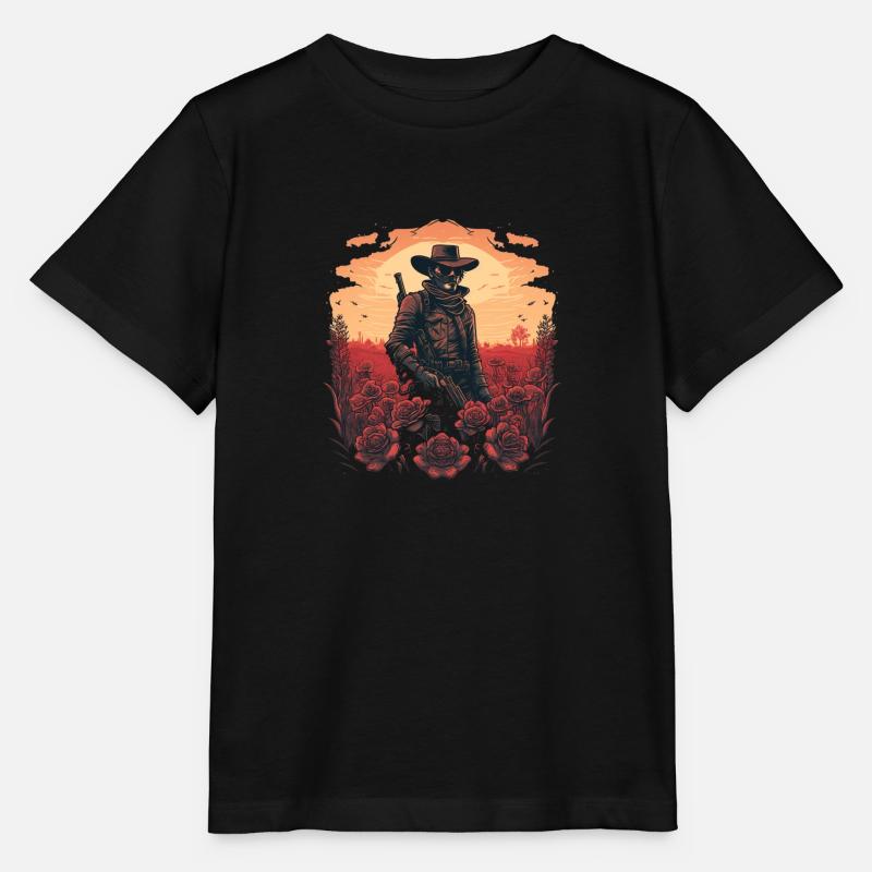 The Gunslinger - Stanley/Stella MINI CREATOR Kids’ T-Shirt - black