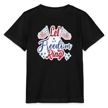 Que la liberté sonne - T-shirt bio MINI CREATOR Stanley/Stella Enfant - noir - Devant - Mikhail (115cm)
