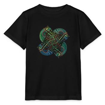 Viking Dragon 4 Copy - Stanley/Stella MINI CREATOR Kids’ T-Shirt - black - Front - Mikhail (115cm)