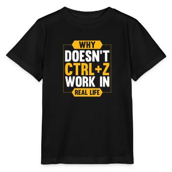 Geschenkprogrammierer PC STRG Z Computer - Stanley/Stella Kinder T-Shirt MINI CREATOR  - Schwarz - Vorne - Mikhail (115cm)
