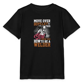 Ideale Schweißerin Schweißerin - Stanley/Stella Kinder T-Shirt MINI CREATOR  - Schwarz - Vorne - Mikhail (115cm)
