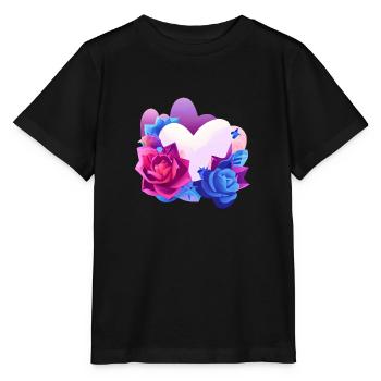 Saint-Valentin Fête des mères Mariage de fiançailles amoureuses - T-shirt bio MINI CREATOR Stanley/Stella Enfant - noir - Devant - Mikhail (115cm)