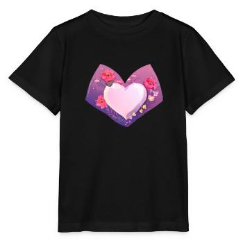 Mother's Day Engagement Wedding Valentine's Day Love - Stanley/Stella MINI CREATOR Kids’ T-Shirt - black - Front - Mikhail (115cm)