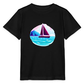 Segeln Segler Segelschiff Segelboot Segelsport - Stanley/Stella Kinder T-Shirt MINI CREATOR  - Schwarz - Vorne - Mikhail (115cm)