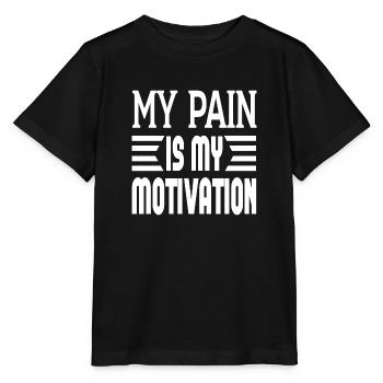 Ma douleur est ma motivation - T-shirt bio MINI CREATOR Stanley/Stella Enfant - noir - Devant - Mikhail (115cm)