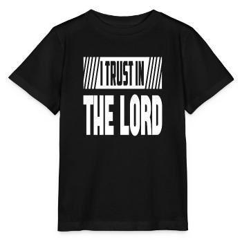 J’ai confiance dans le Seigneur - T-shirt bio MINI CREATOR Stanley/Stella Enfant - noir - Devant - Mikhail (115cm)