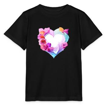 Engagement Mother's Day Valentine's Day Love Wedding - Stanley/Stella MINI CREATOR Kids’ T-Shirt - black - Front - Mikhail (115cm)