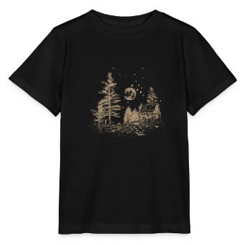 Einsames Haus - Stanley/Stella Kinder T-Shirt MINI CREATOR  - Schwarz - Vorne - Mikhail (115cm)