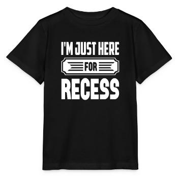 Je suis juste ici pour la récréation - T-shirt bio MINI CREATOR Stanley/Stella Enfant - noir - Devant - Mikhail (115cm)