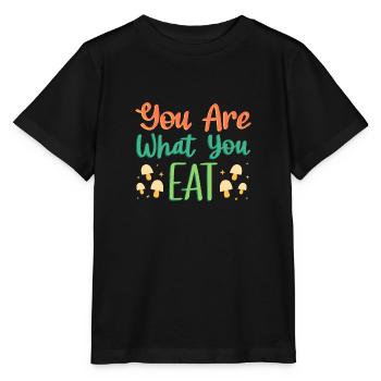Du bist, was du vegan isst - Stanley/Stella Kinder T-Shirt MINI CREATOR  - Schwarz - Vorne - Mikhail (115cm)