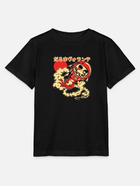 Fliegende Daruma-Puppe - Stanley/Stella Kinder T-Shirt MINI CREATOR  - Schwarz