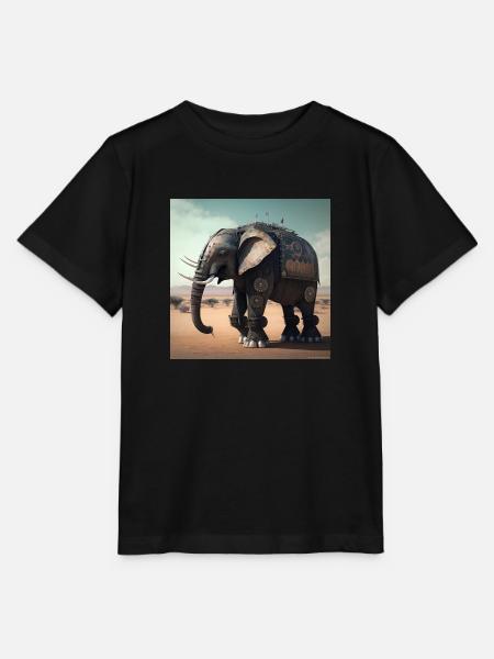 Elefant in Kenia 2 - Stanley/Stella Kinder T-Shirt MINI CREATOR  - Schwarz