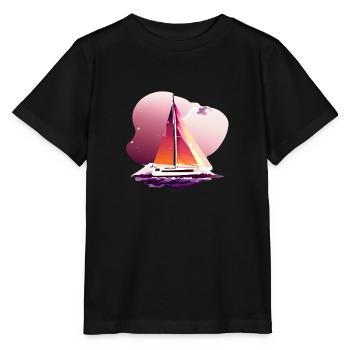 Sailing Sailing Sailing Sailing Sailing Boat - Stanley/Stella MINI CREATOR Kids’ T-Shirt - black - Front - Mikhail (115cm)