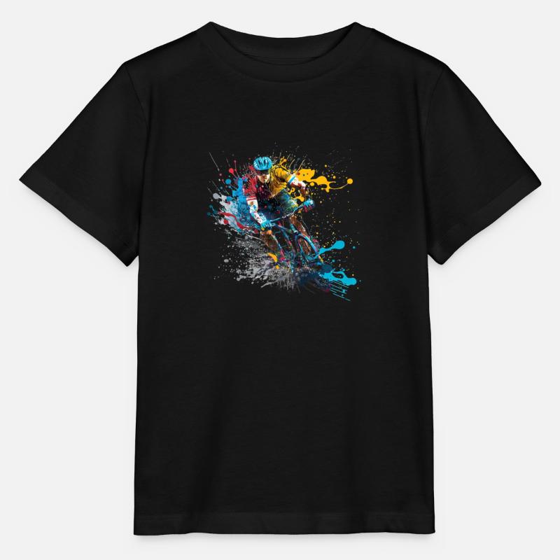 Radfahrer - Stanley/Stella Kinder T-Shirt MINI CREATOR - Schwarz