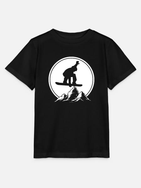 Snowboarder Wintersport Schnee - Stanley/Stella Kinder T-Shirt MINI CREATOR - Schwarz