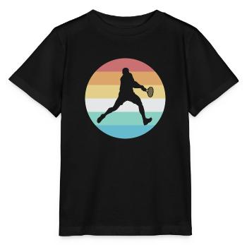 Tennis Sports Tennis Match Saying - Stanley/Stella MINI CREATOR Kids’ T-Shirt - black - Front - Mikhail (115cm)