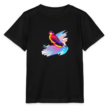 Budgerigar Bird Cockatiel Bird Propriétaire - T-shirt bio MINI CREATOR Stanley/Stella Enfant - noir - Devant - Mikhail (115cm)